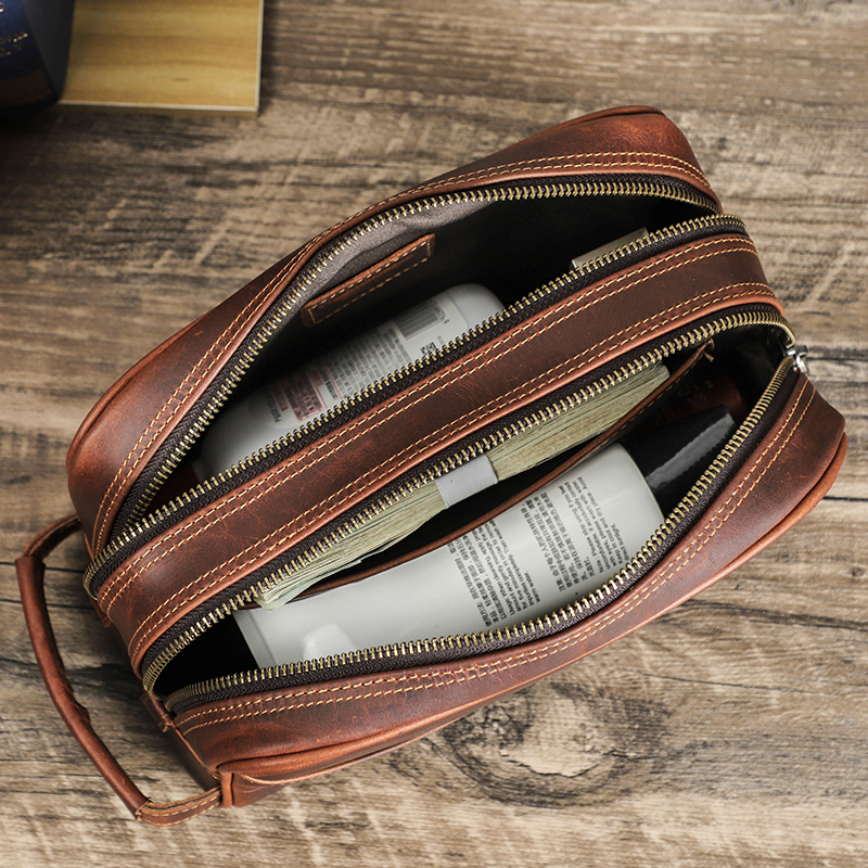 Crazy Horse Genuine Leather Tr - Luxury Skincare Containers recensione e prezzo