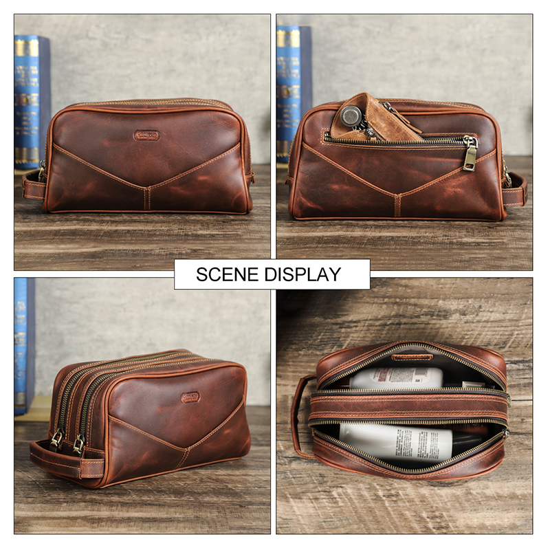 Crazy Horse Genuine Leather Tr - Luxury Skincare Containers recensione e prezzo
