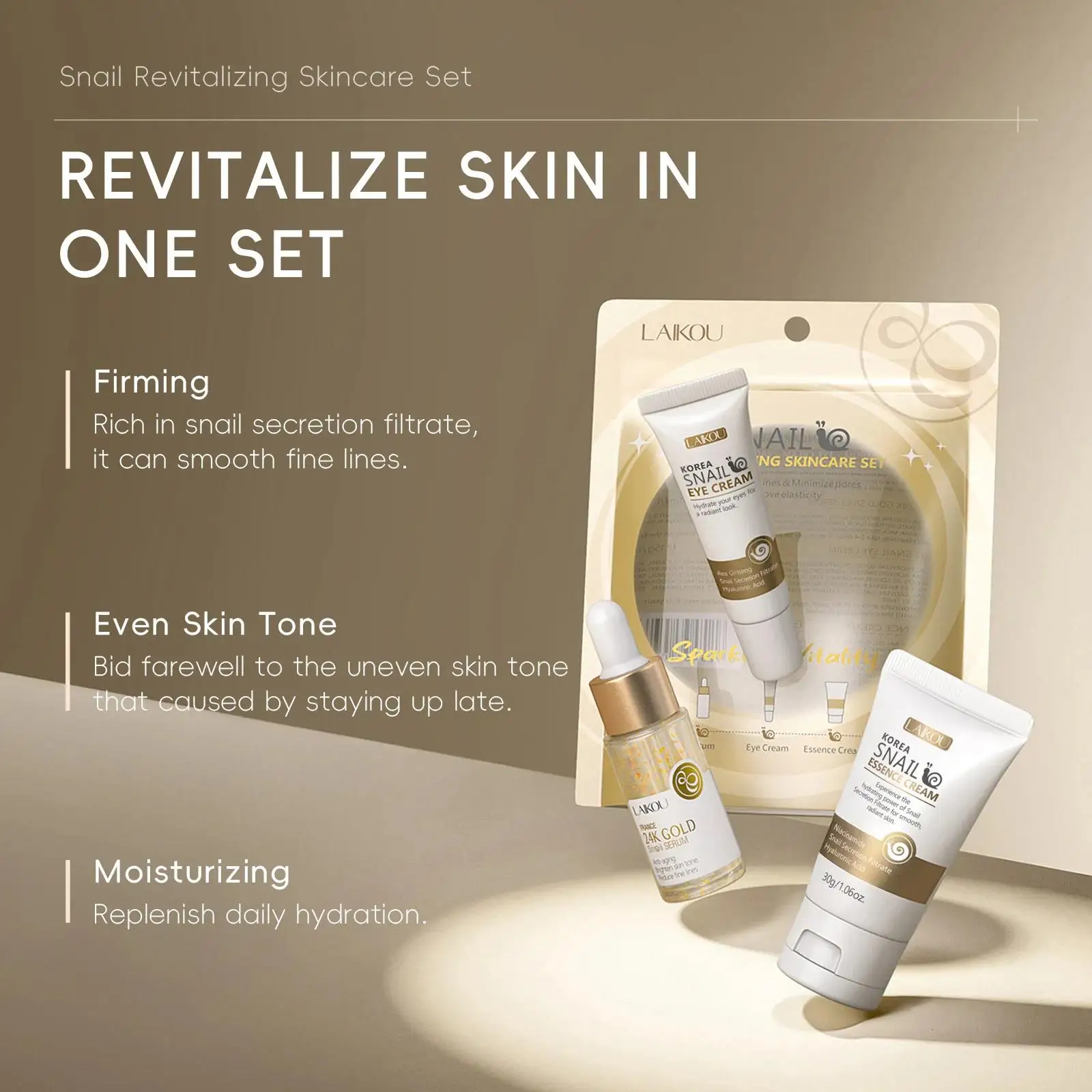 24K Gold Snail Repair Serum Ey - Luxury Gold Skincare recensione e prezzo