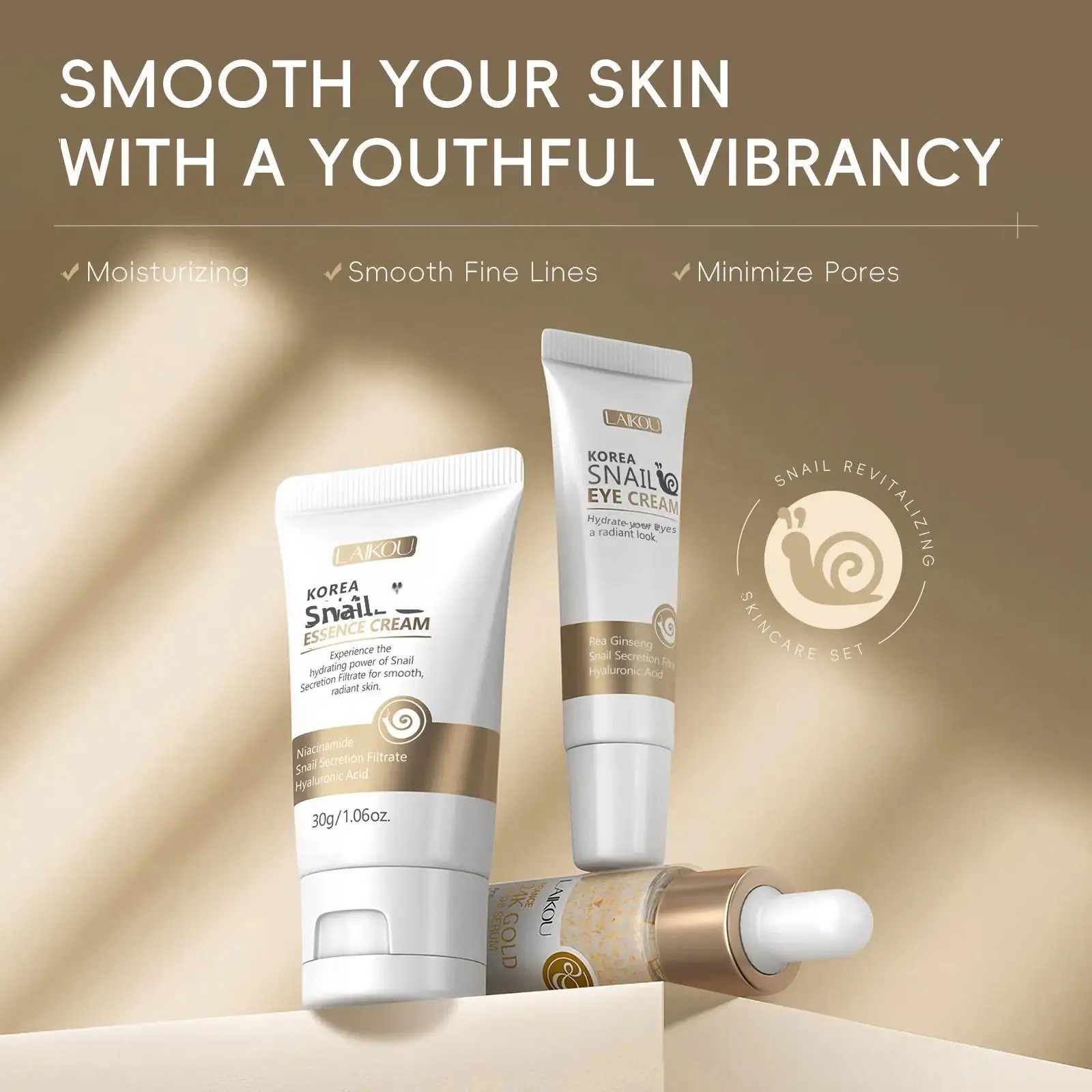 24K Gold Snail Repair Serum Ey - Luxury Gold Skincare recensione e prezzo